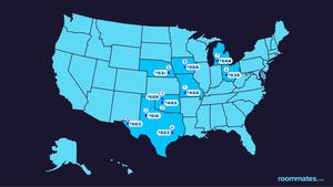 Cheapest cities for finding a roommate - 2021