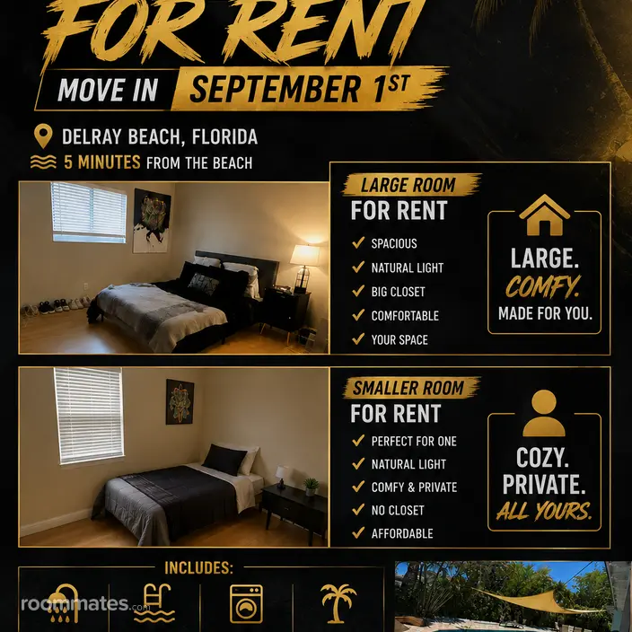 Room for rent in Delray Beach, FL $1500, house