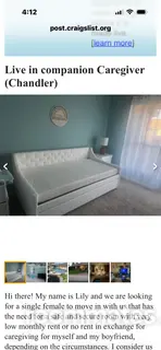 Room for rent in Chandler, AZ $400, house