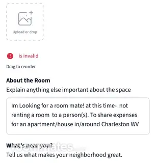 Room for rent in Charleston, WV $800, house
