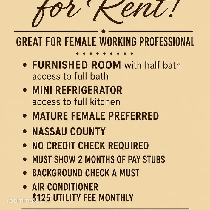 Room for rent in Plainview, NY $1200, house