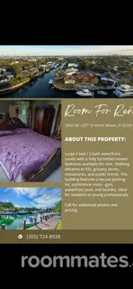 Room for rent in North Miami, FL $1500, condo
