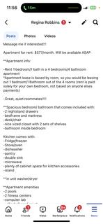 Room for rent in Spartanburg, South Carolina $577, apartment