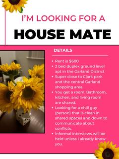 Room for rent in Spokane WA $600, apartment