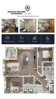 Room for rent in Kissimmee, FL $950, condo