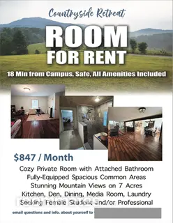 Room for rent in Cleveland, GA $847, house