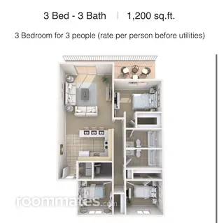 Room for rent in East Lansing, MI $850, apartment