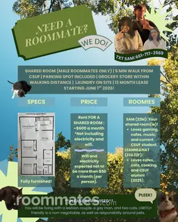 Room for rent in Fullerton, CA $600, apartment