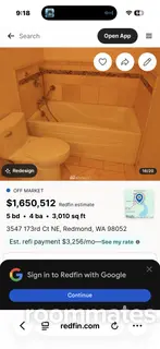 Room for rent in Redmond, WA $1000, house