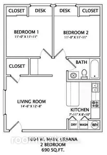 Room for rent in Urbana, IL $794, apartment