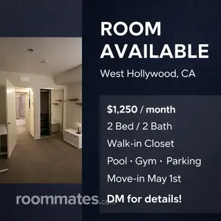 Room for rent in Los Angeles, CA $1250, apartment