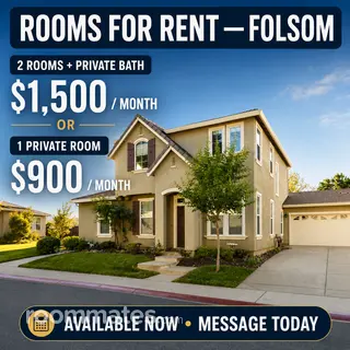 Room for rent in Folsom, CA $900, house