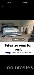 Room for rent in St. Clair Shores, MI $800, house