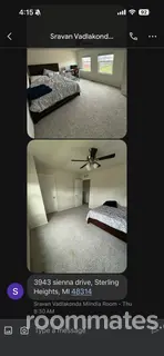 Roommate looking Sterling Heights, MI, $1000