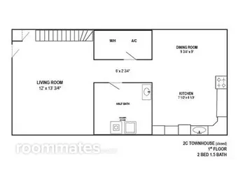 Room for rent in Raleigh, NC $643, townhouse