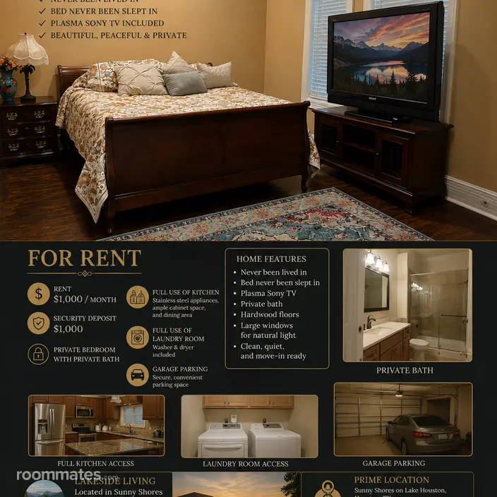 Room for rent in Humble, TX $1000, house