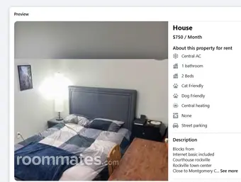 Room for rent in Rockville, MD $850, house