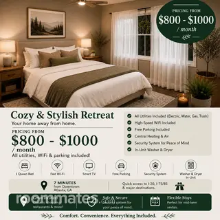 Room for rent in Atlanta GA $900, house