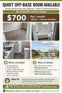 Room for rent in Killeen, TX $700, apartment