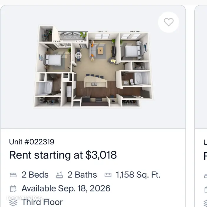 Room for rent in Mount Pleasant, SC $1500, apartment