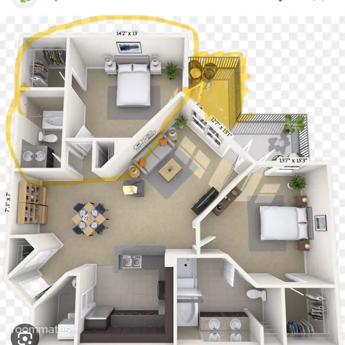 Room for rent in Jacksonville, FL $950, apartment