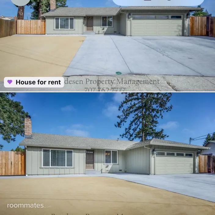 Room for rent in Rohnert Park, CA $1400, house