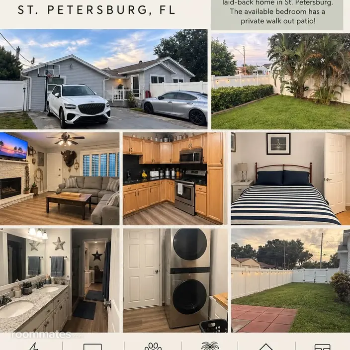 Room for rent in St. Petersburg, FL $1400, house