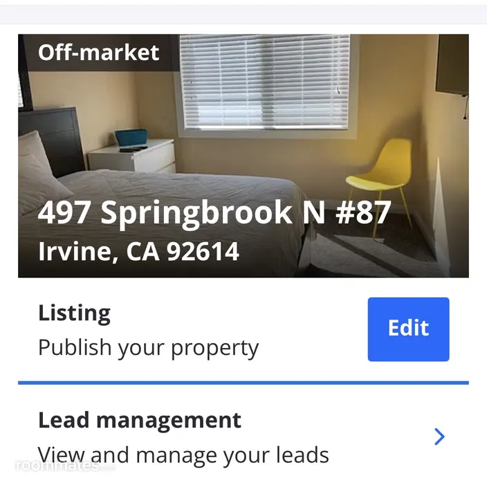 Room for rent in Irvine, CA $1250, condo